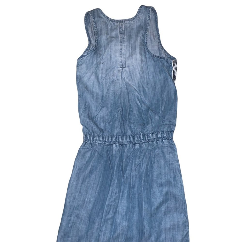 BELLA DAHL GIRLS DENIM CHAMBRAY DRESS - Picture 4 of 11